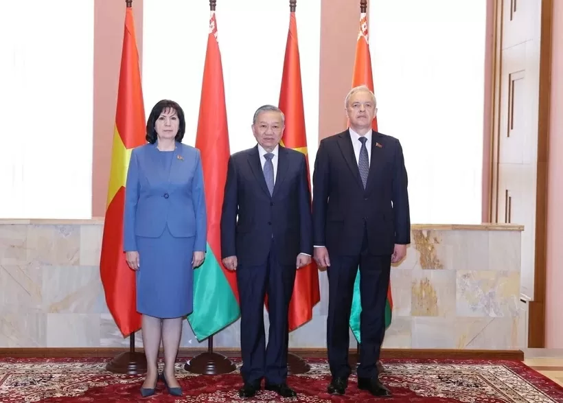 Party General Secretary To Lam meets with Belarusian parliamentary leaders in Minsk