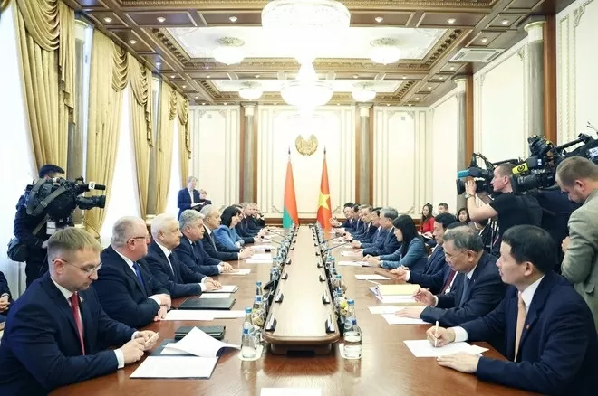 Party General Secretary To Lam meets with Belarusian parliamentary leaders in Minsk Party General Secretary To Lam meets with Belarusian parliamentary leaders in Minsk