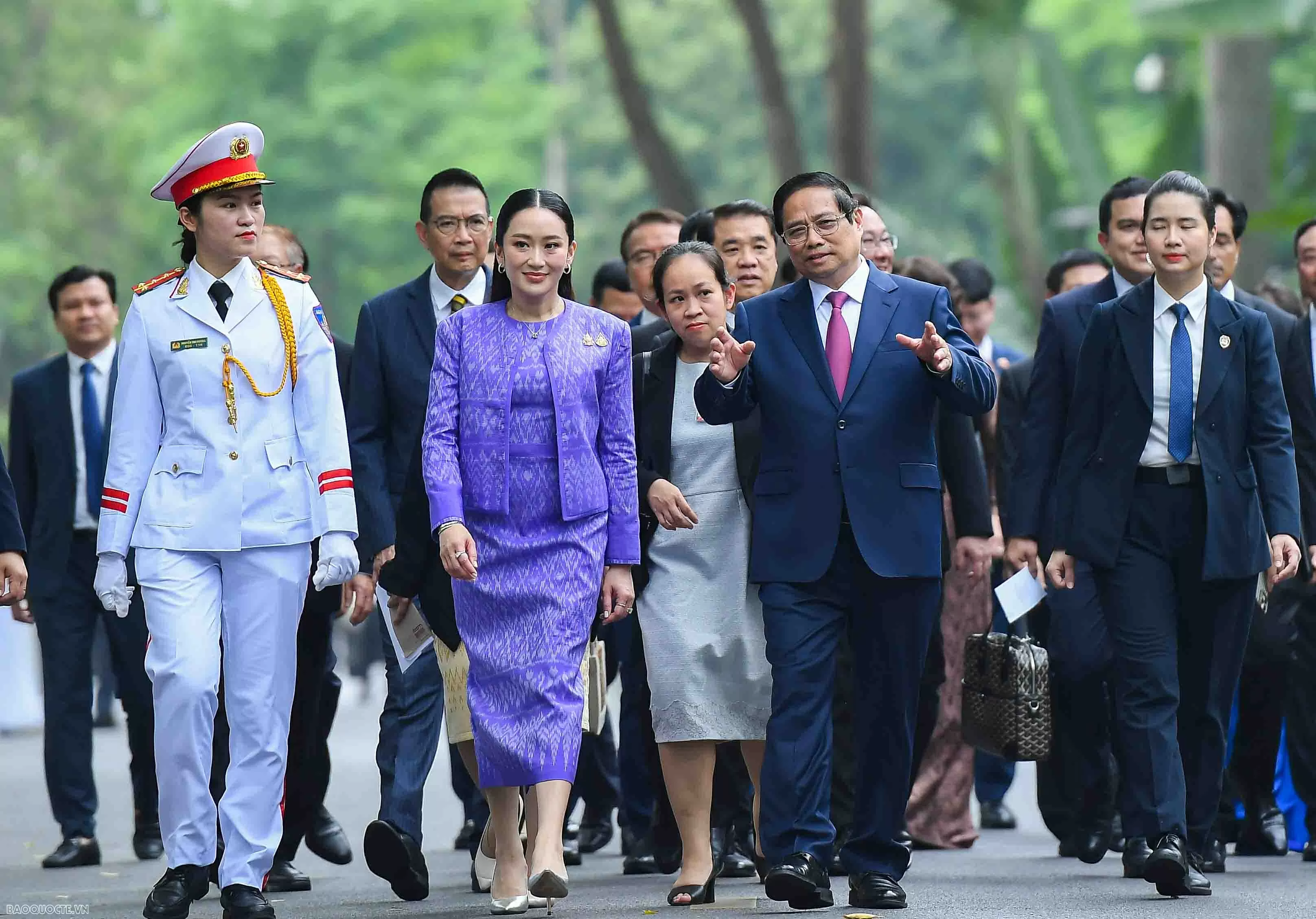 Welcome ceremony held for Thai Prime Minister Paetongtarn Shinawatra Welcome ceremony held for Thai Prime Minister Paetongtarn Shinawatra