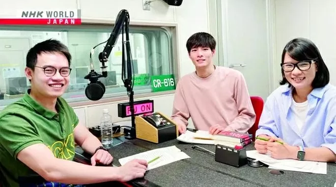 Khanh in an interview with Japan's NHK broadcaster. (Photo: NHK World)