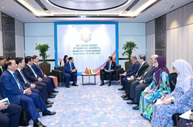 46th ASEAN Summit: PM Pham Minh Chinh meets with Brunei Sultan Haji Hassanal Bolkiah 46th ASEAN Summit: PM Pham Minh Chinh meets with Brunei Sultan Haji Hassanal Bolkiah