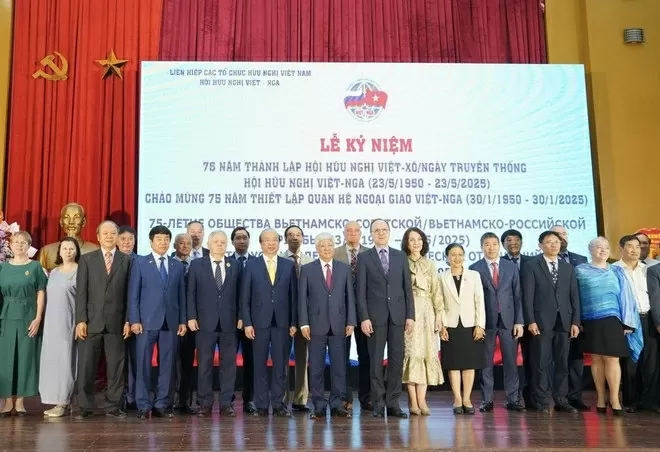 Vietnam–Russia Friendship Association celebrates 75th anniversary: A strong bridge for friendship