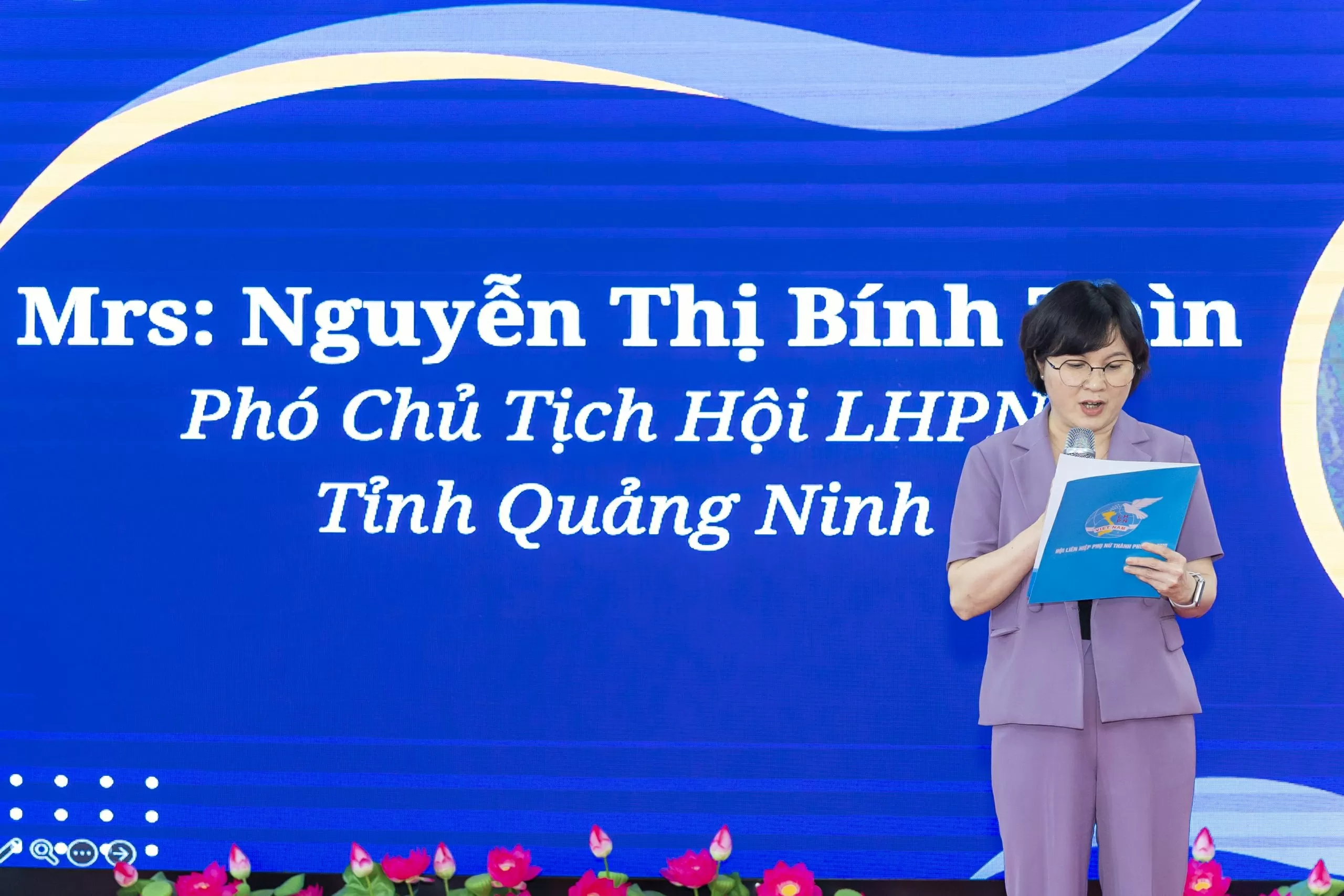 Ms. Nguyen Thi Binh Thin, Vice Chairwoman of the Quang Ninh Women’s Union, expressed her hopes for the strategic collaboration with KTS Group in advancing the KTS Group launches 'new generation' technology and 'green' consumer products on the KTS Mall e-commerce platform