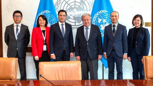 Ambassador Dang Hoang Giang bids farewell to UN Secretary-General and President of the General Assembly