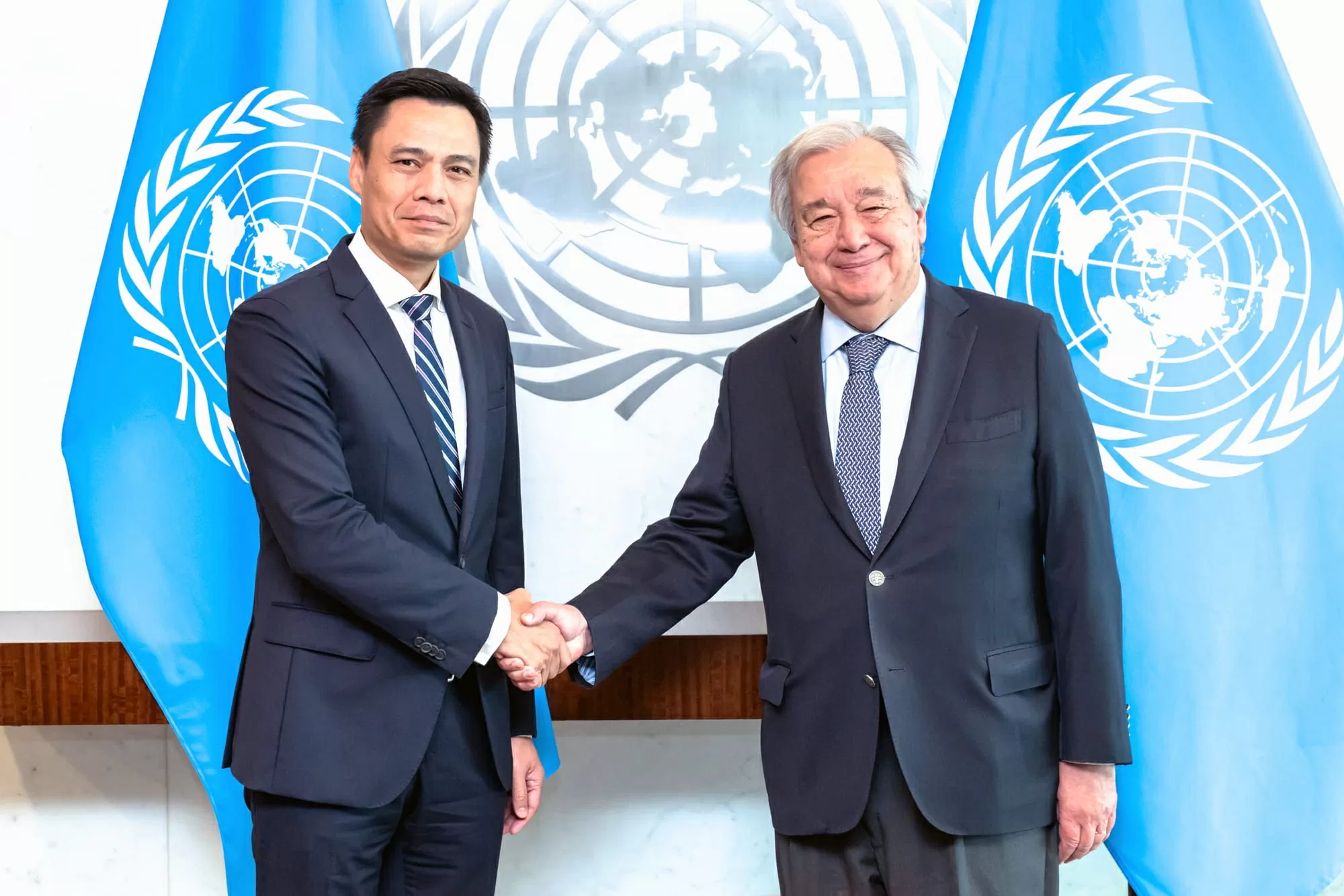 Ambassador Dang Hoang Giang bids farewell to UN Secretary-General and President of the General Assembly