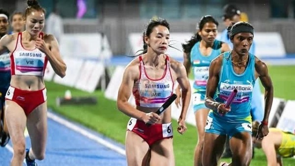 Vietnamese runners win silver at the Asian Athletics Championships