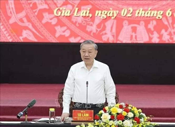 Merger to turn Gia Lai into a growth pole of Central-Central Highlands region: General Secretary To Lam