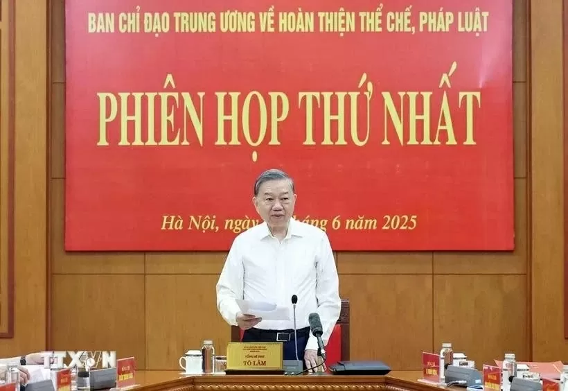 General Secretary To Lam chairs first meeting of central steering committee on institutional improvement