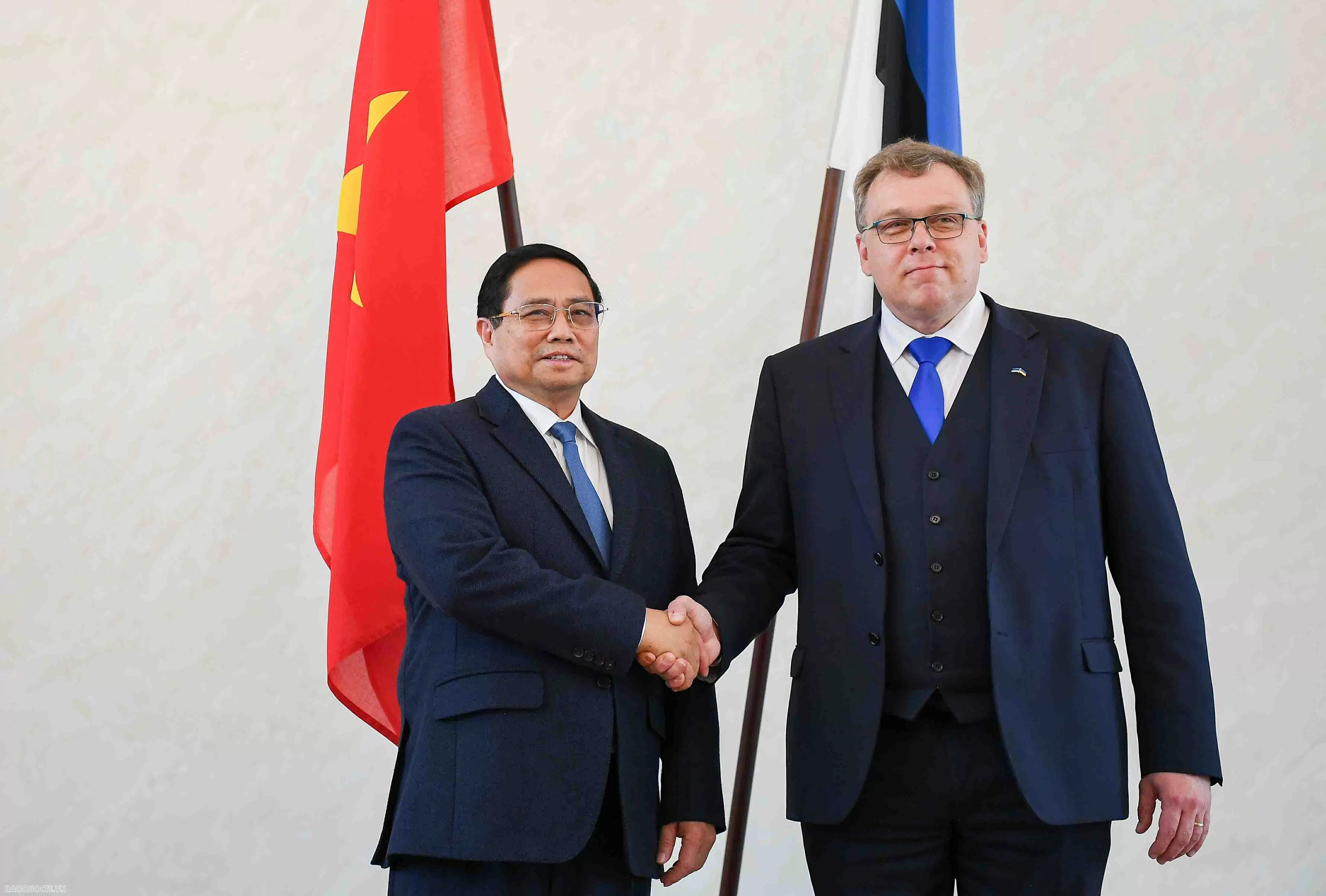 PM Pham Minh Chinh meets President of Estonian Parliament Lauri Hussaras