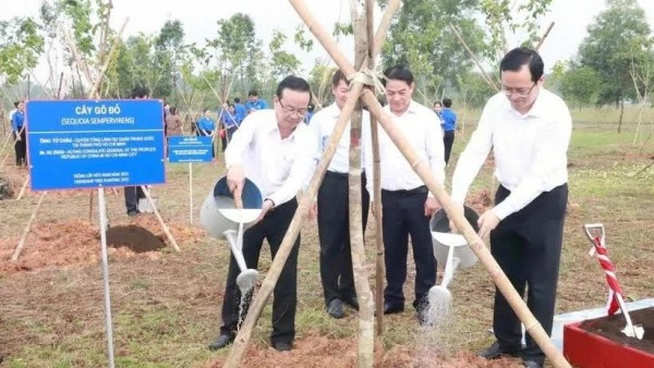 Vietnam-China friendship tree planting ceremony held in Binh Duong southern province