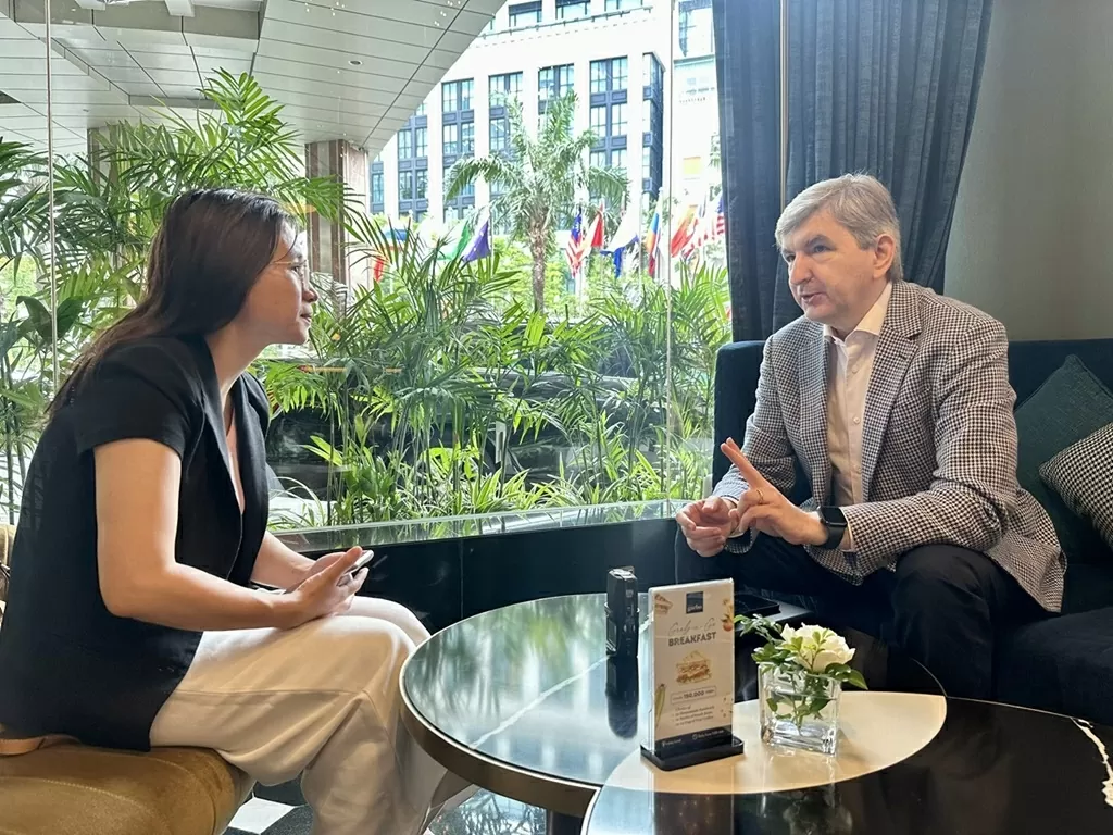 Đại sứ Lithuania trả lời phỏng vấn TG&VN ngày 10/6. (Ảnh: PH) Đại sứ Lithuania trả lời phỏng vấn TG&VN ngày 10/6. (Ảnh: PH)