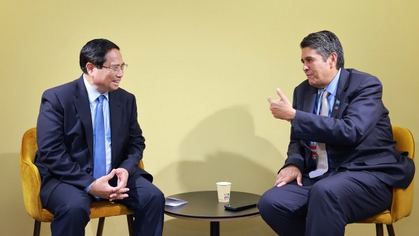 Prime Minister Pham Minh Chinh meets with President of Palau on UNOC3 occasion in Nice