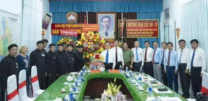 An Giang leaders extend greetings to Hoa Hao Buddhism on 86th founding anniversary