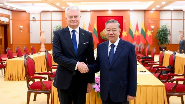 General Secretary To Lam welcomes President Gitanas Nauseda to promote Vietnam–Lithuania cooperation