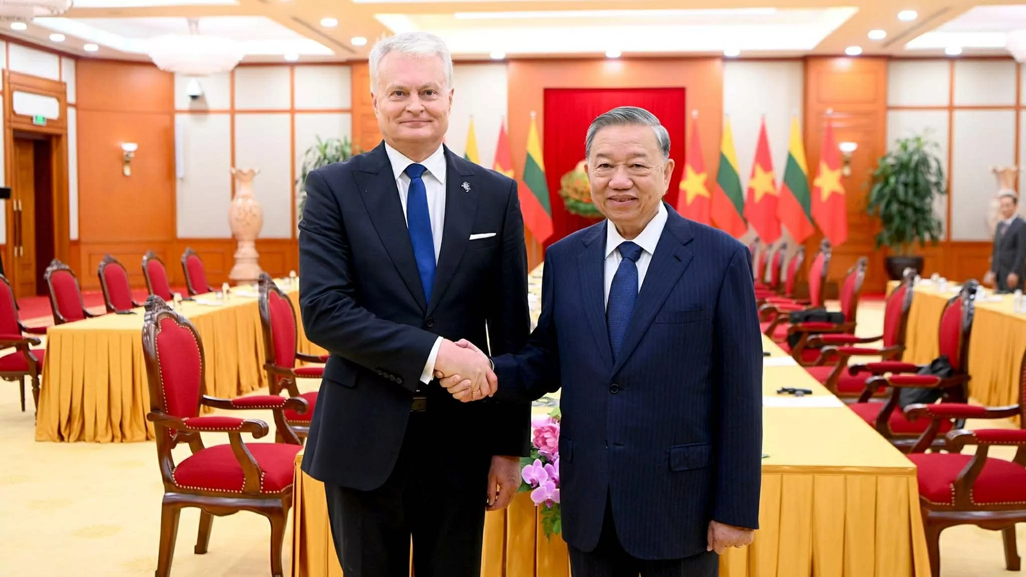General Secretary To Lam welcomes President Gitanas Nauseda to promote Vietnam–Lithuania cooperation General Secretary To Lam welcomes President Gitanas Nauseda to promote Vietnam–Lithuania cooperation