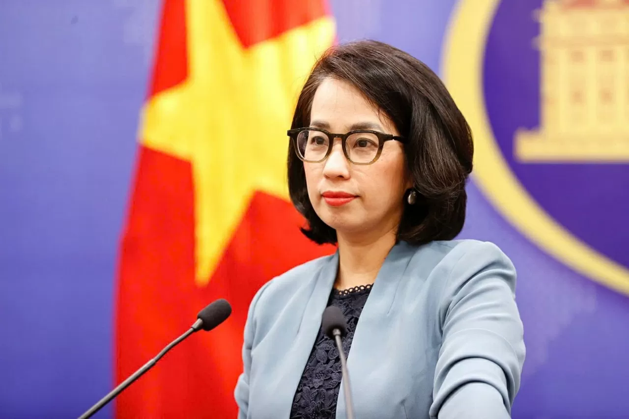 Người phát ngôn Bộ Ngoại giao Việt Nam Phạm Thu Hằng. (Ảnh: Bảo Chi)