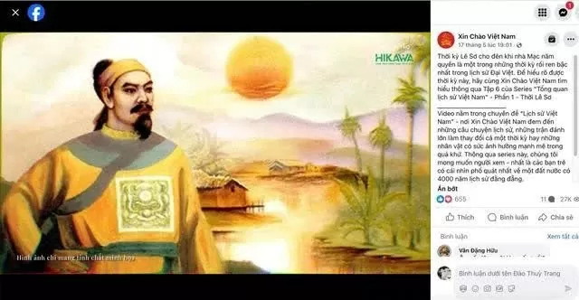 Video introducing the history by Long Khoa Hoc. (Screenshot: thanhnien.vn)