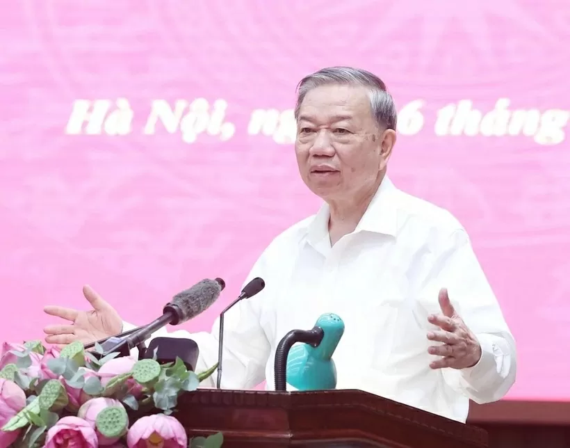 Party General Secretary To Lam urges Hanoi to forge new vision Party General Secretary To Lam urges Hanoi to forge new vision