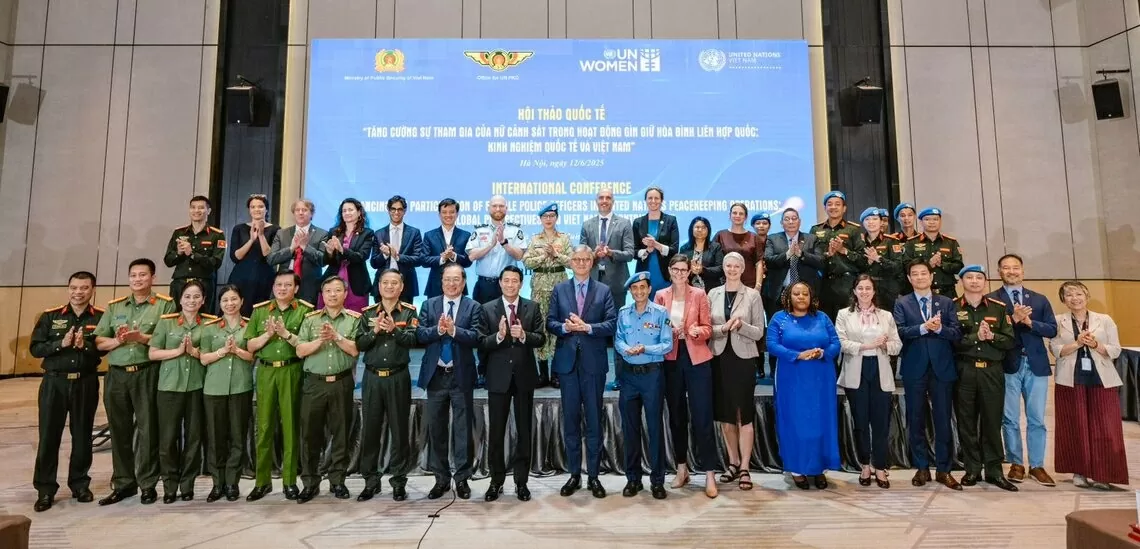 Group photo at the Conference for Enhancing the Participation of Female Police Officers in United Nations Peacekeeping Operations. (Photo: UN)
