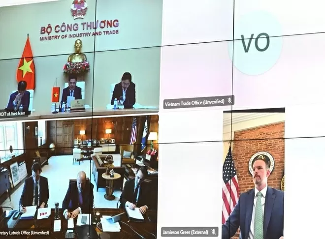 Vietnam, US officials hold virtual ministerial talks on reciprocal trade Vietnam, US officials hold virtual ministerial talks on reciprocal trade