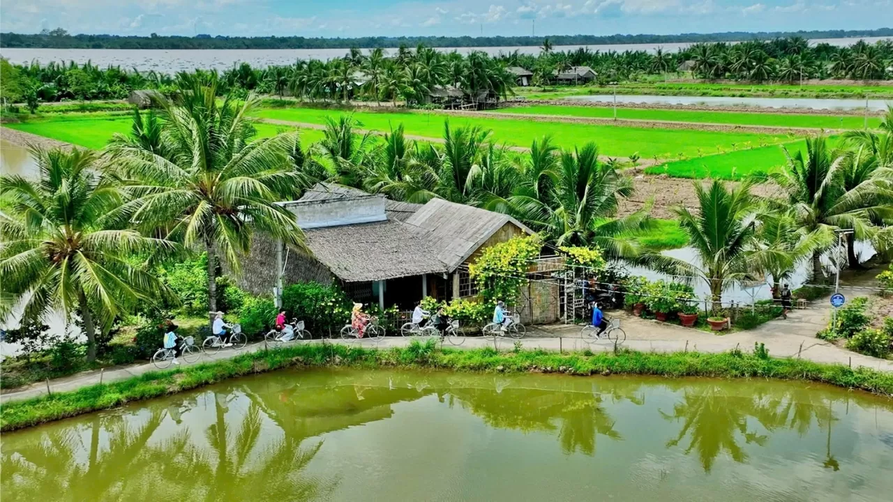 Green space at the Con Chim community-based tourism site (Photo: VNA)