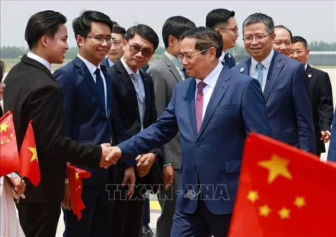 Prime Minister Pham Minh Chinh arrives in Tianjin for WEF meeting, working visit to China Prime Minister Pham Minh Chinh arrives in Tianjin for WEF meeting, working visit to China