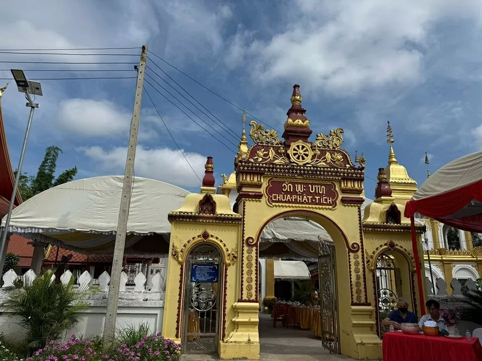 Phat Tich Pagoda in Vientiane, Laos.