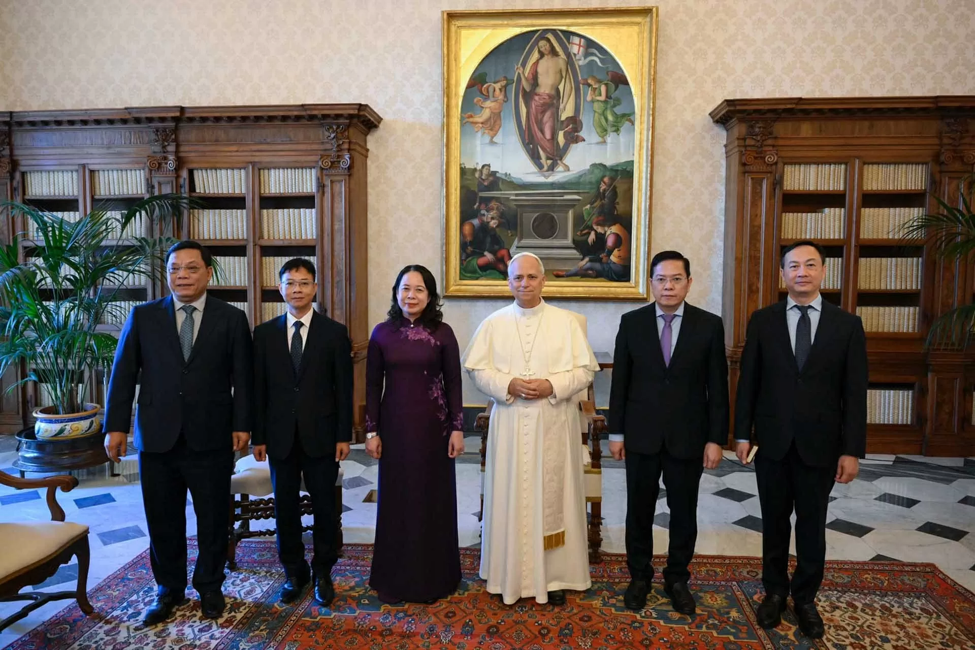 Vice President Vo Thi Anh Xuan paid a courtesy call on Pope Leo XIV at the Vatican Vice President Vo Thi Anh Xuan paid a courtesy call on Pope Leo XIV at the Vatican