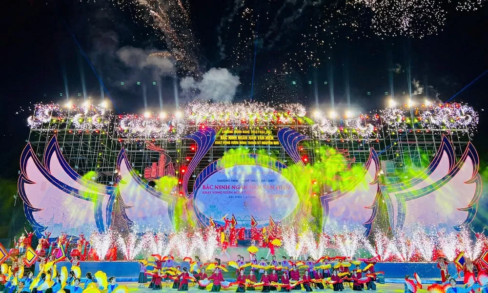 Art program celebrates establishment of new Bac Ninh Province: Confidence in integration and development Art program celebrates establishment of new Bac Ninh Province: Confidence in integration and development