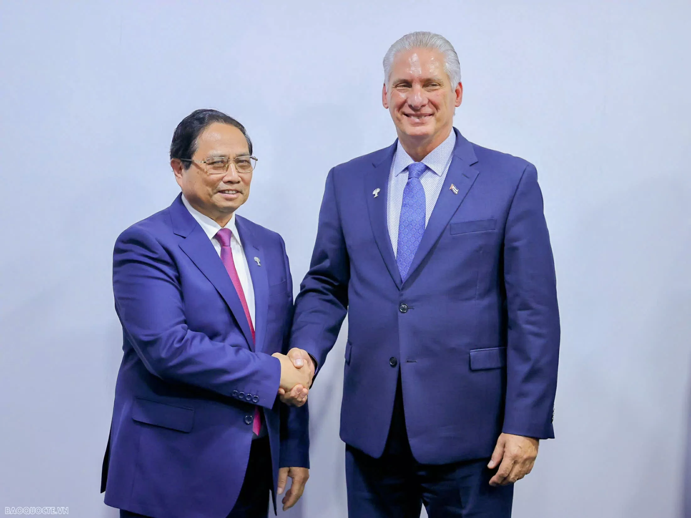 Prime Minister Pham Minh Chinh meets with top Cuban leader on BRICS summit sidelines