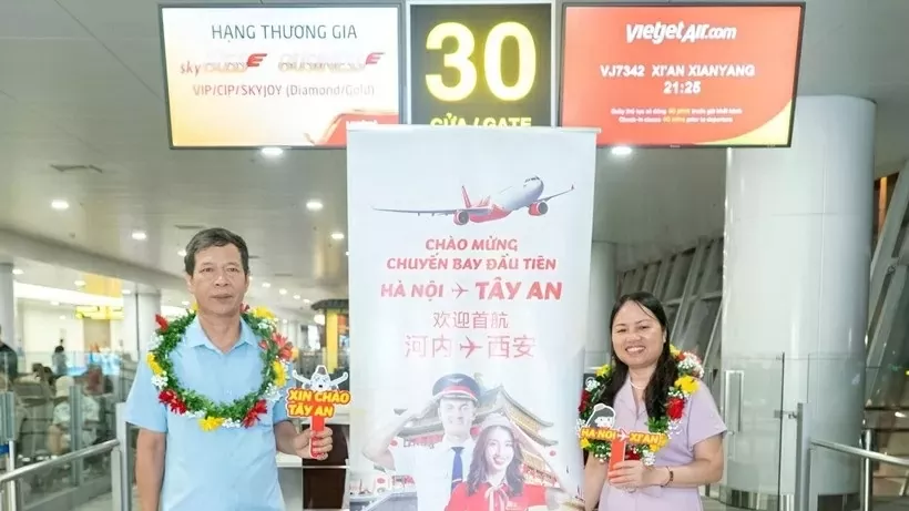 Vietjet inaugurated a new air route linking Hanoi and China’s Xi’an