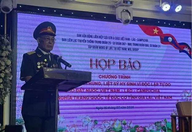 Honoring the Sacrifice of Nearly 1,800 Martyrs for Vietnamese–Lao–Cambodian Independence in Gia Lai Honoring the Sacrifice of Nearly 1,800 Martyrs for Vietnamese–Lao–Cambodian Independence in Gia Lai