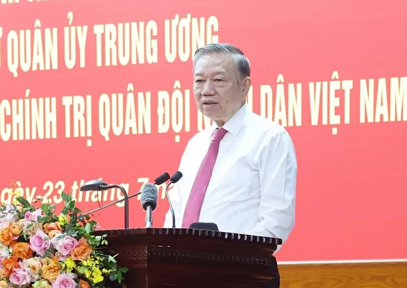 Party General Secretary To Lam demands building stronger political foundation for people's army