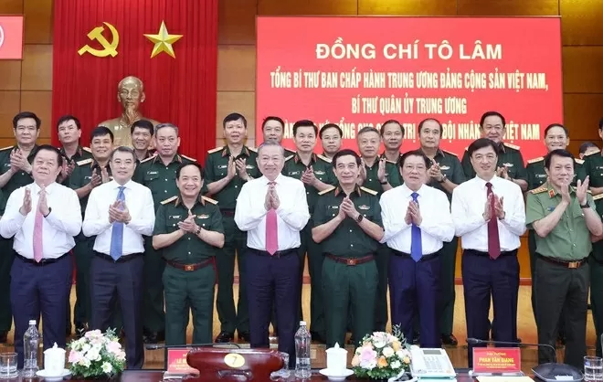 Party General Secretary To Lam demands building stronger political foundation for people's army