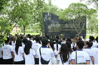 Vietnam Summer Camp 2025: A moment of silent reverence on the sacred ground of Quang Tri