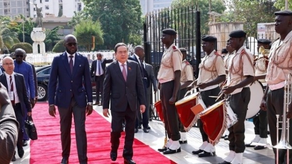 Senegal holds welcome ceremony for NA Chairman Tran Thanh Man