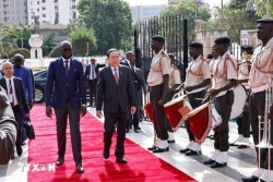 Senegal holds welcome ceremony for NA Chairman Tran Thanh Man