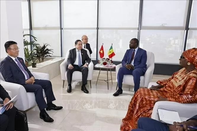NA Chairman Tran Thanh Man and Senegalese Prime Minister Ousmane Sonko promote cooperation