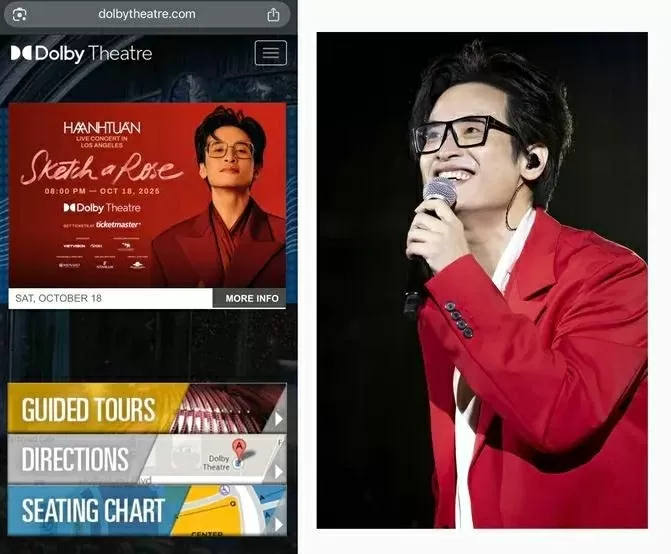 Singer Ha Anh Tuan to perform at iconic Dolby Theatre in Los Angeles