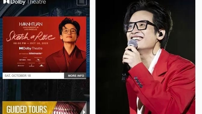 Vietnamese singer Ha Anh Tuan to perform at iconic Dolby Theatre in Los Angeles