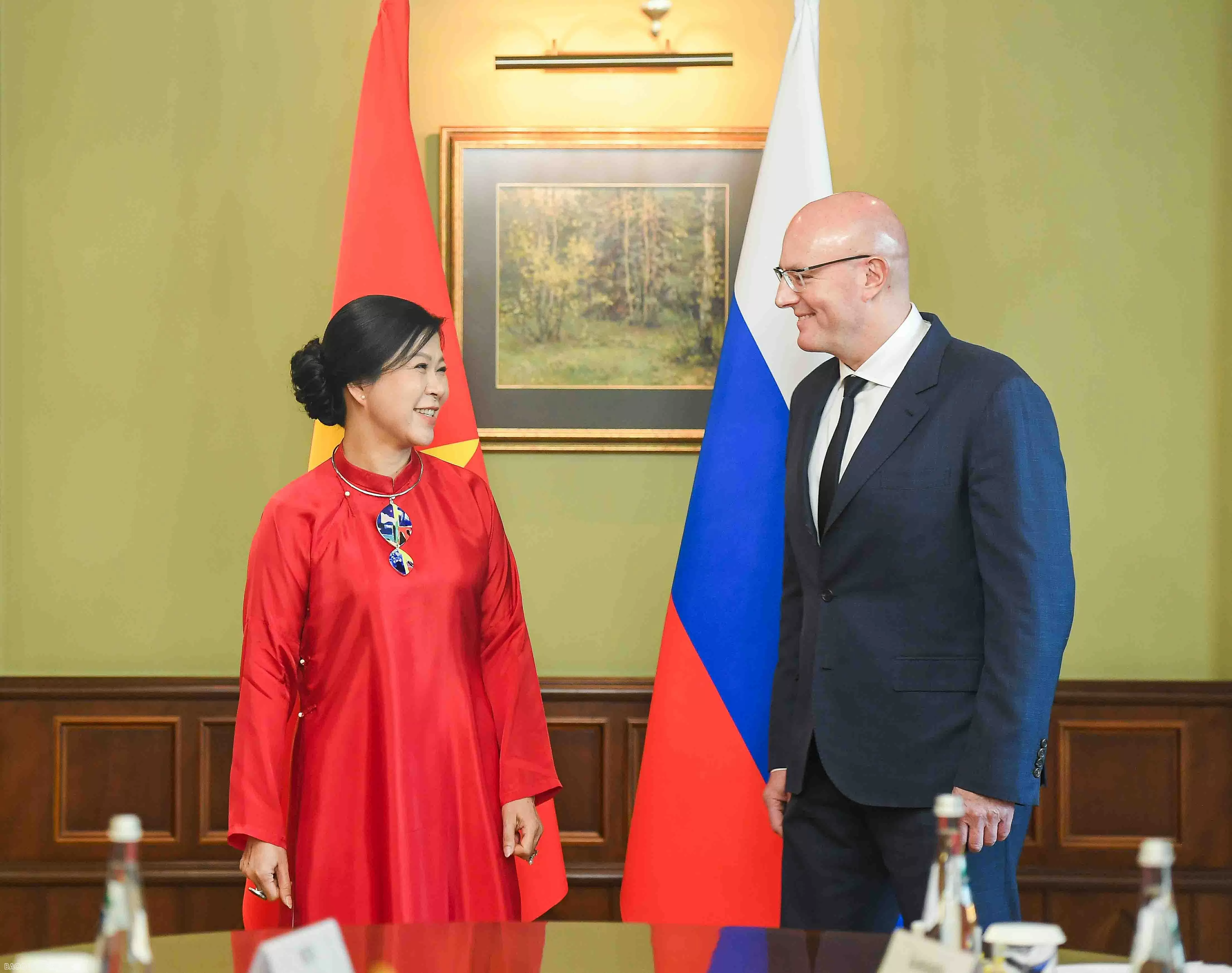 Russian Deputy PM, General Secretary’s Spouse hold meeting on cultural and educational cooperation