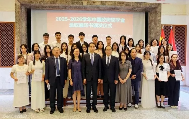 34 Vietnamese Students awarded Chinese Government Scholarships for 2025–2026 Academic Year