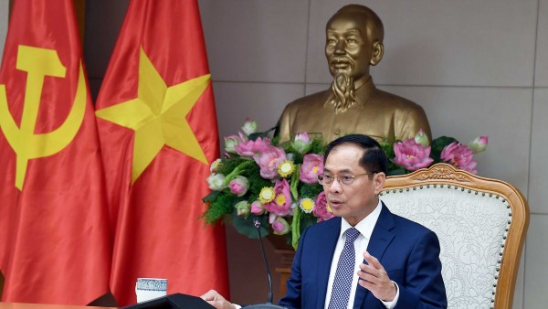 Deputy PM, FM Bui Thanh Son holds phone talks with Lao officials, affirms flourishing bilateral ties across all fields