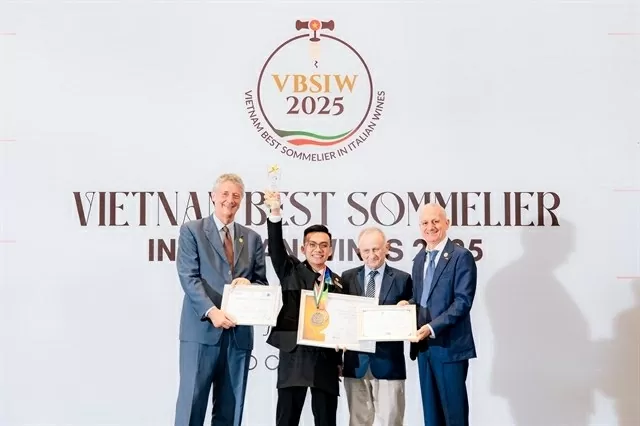 Vietnam crowns first national champion in Italian wine sommelier competition in HCM City