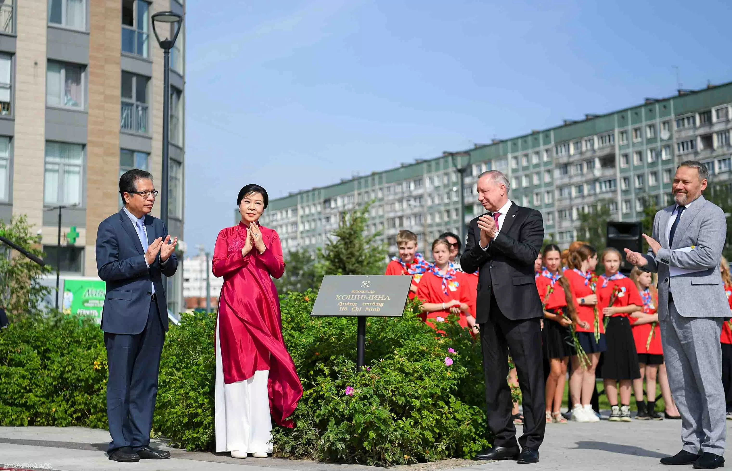 Ho Chi Minh Square officially inaugurated in Saint Petersburg