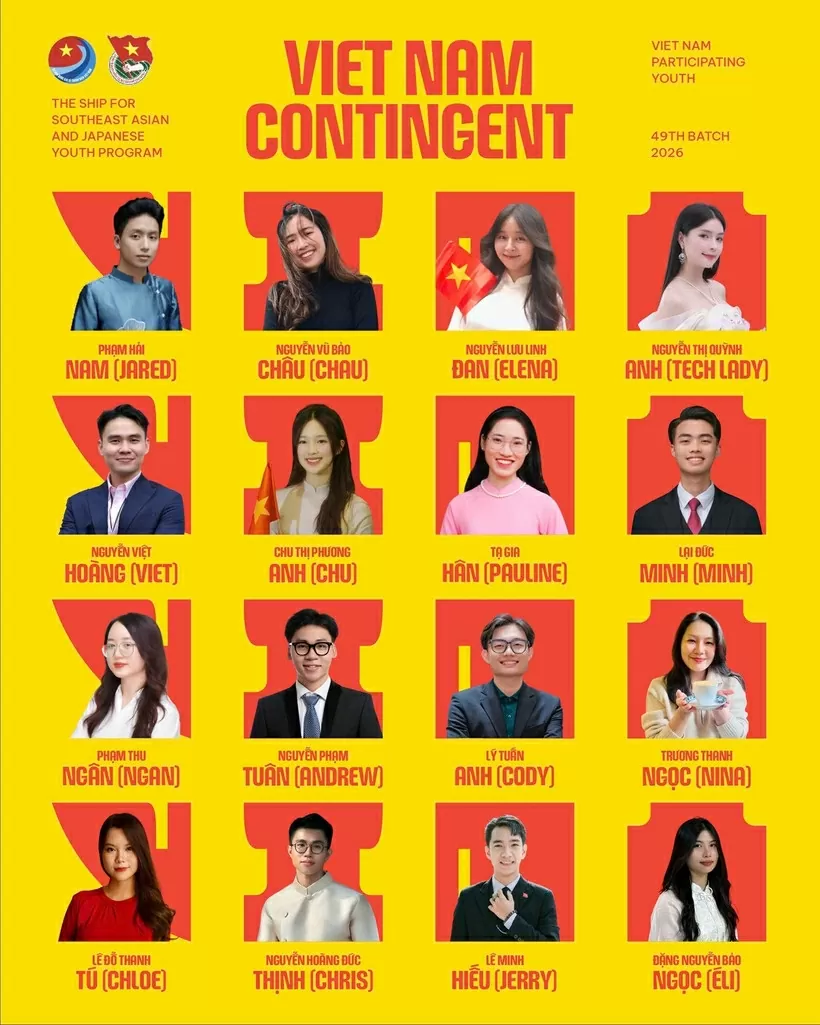 Vietnam announces delegation to board the 49th Ship for Southeast Asian and Japanese Youth Programme