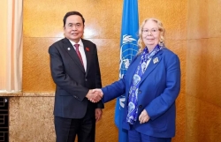 NA Chairman Tran Thanh Man meets with Director General of the UN Office at Geneva