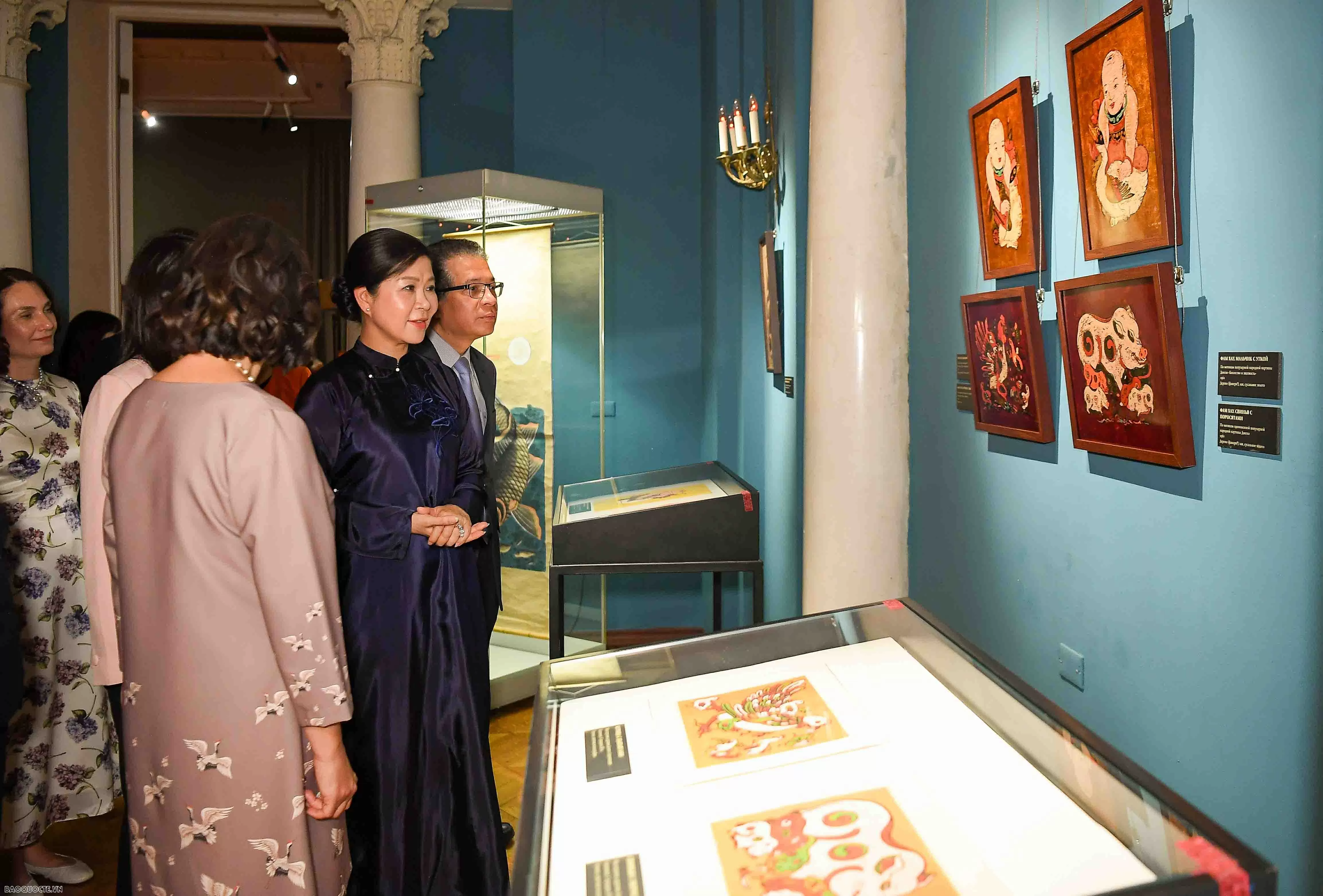 Vietnamese Ao Dai Displayed in the Heart of Russia