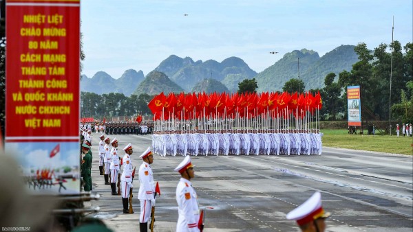 Second joint rehearsal for military parade and march celebrating 80th anniversary of National Day