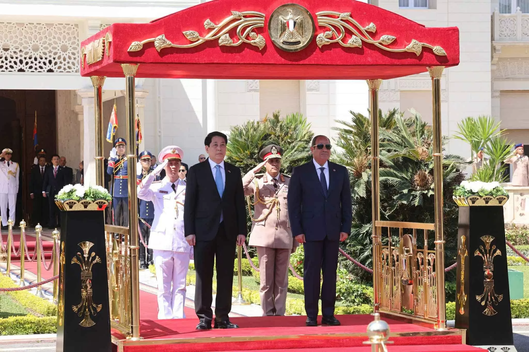 Welcome ceremony held for President Luong Cuong in Cairo